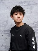 ツーブロックスパイラルパーマト<理容室><MEN'S/中野/バーバー>