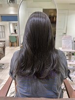 フォルテ ティアラ 横浜店(FORTE TIARA)&nbsp;オリーブベージュ前髪レイヤーカットイメチェンこなれミディヘア