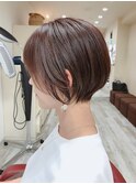 丸みショートボブ/大人可愛いショートスタイル