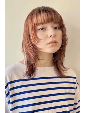 ガーデン 銀座(GARDEN) ウルフレイヤー/顔まわり/オレンジ/暖色カラー/韓国風