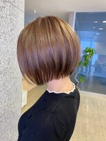 ビームズ トータルビューティー 西中島店(Bee ms Total Beauty) 小顔見せショートベージュカラーブリーチしない透明感カラー