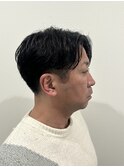 ニュアンスパーマメンズカットパーマスパイラルセンターパート