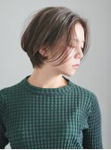 丸みショート・ボブ/丸顔/前髪あり/絶壁解消/20代/30代/長め