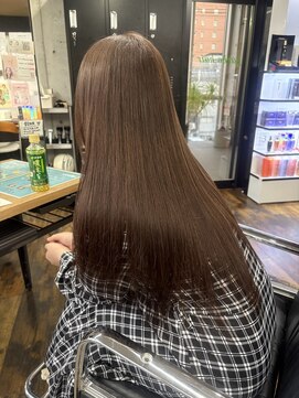 ガルボ ヘアー(garbo hair) オトナ女子 10代 20代 30代 髪質改善 ダークブラウン ツヤ髪