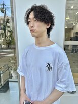 ヘアー アイス カンナ(HAIR ICI Canna)&nbsp;爽やかナチュラルパーマセンターパート清潔感