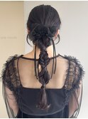 結婚式お呼ばれヘアアレンジ/ヘアセット/ヨシンモリ/20代30代
