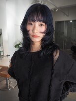 パークレター(Park.LETTER)&nbsp;ネイビーブルーとレイヤーカット