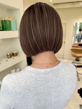 ゴカン バイ ジル ブラン 名古屋(Gokan by JIL BLAN) ハイライトバレイヤージュダブルカラーショートカット30代40代