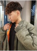 テーパーフェードスペインカールローフェードプードルパーマ