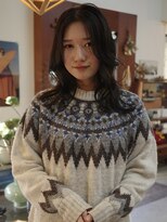 チャプター 問屋町(chapter)&nbsp;ナチュラルブラウン似合わせミディアムレイヤースタイル