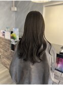 透明感　波巻きセミロング