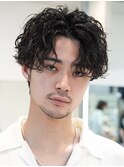 銀座シャドウパーマニュアンスパーマツーブロックメンズパーマ &nbsp;