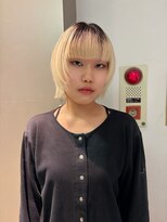 ブランコジーサウス(BLANCO G South)&nbsp;ホワイトベージュ×ミニマルボブウルフ