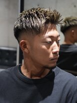 メッツ 原宿(METS) MEN'S/アップバングショート×ハイライト/フェード