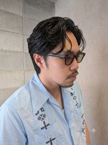 ワンワンオー バーバーショップ コンチネンタル(@110 BARBER SHOP continental)&nbsp;かきあげセンターパートカルマヘア韓国風センターパート