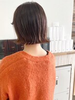attrait塚口【10/1 NEW OPEN(予定)】&nbsp;透け感のあるブラウンボブ×大人っぽい仕上がり