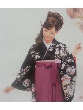 かぐや姫 エルモード フェレ美容室 行徳店 卒業式・袴着付け