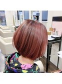 クールレッドヘアカラー