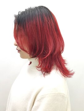 アルバム 渋谷パルコ(ALBUM) ブラッドオレンジレイヤーボブ_毛先パーマ_ba267761