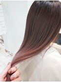 担当 照井 エモピンク/ ハイライトグラデーション