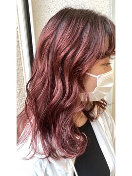 アッシュ 元住吉店(Ash) ファイバープレックスで鮮やかなピンクに。