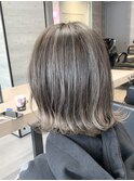 シルバーハイライトボブ【日暮里/西日暮里/シールエクステ】