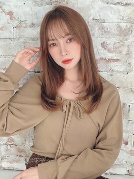 アグ ヘアー ディア 鳥取宮長店(Agu hair dear) 《Agu hair》シースルーバング×女っぽレイヤー