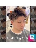 レジット メンズ ヘアサロン(LEGIT MEN's HAIR SALON)&nbsp;アップバング×七三パート分け