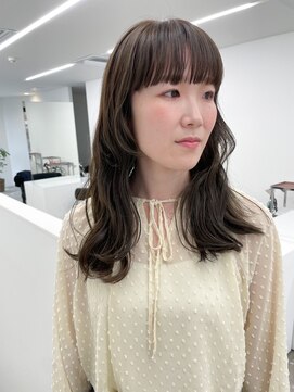 マスタード(MASTARD) wide bang×olive beige