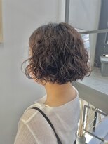 ヘアー アイス 御器所本店(HAIR ICI) 大人可愛いイルミナカラー『簡単にモテかわ丸みボブパーマ』