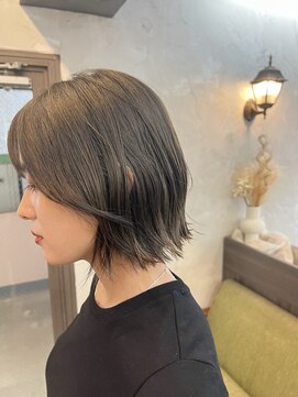 フィン(FiN by allure) 髪質改善くびれミディアム×グレージュ 20代30代40代 /下河原 聡