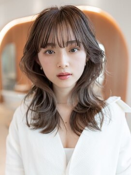 イオ 本厚木(io) 韓国レイヤーくびれシースルーバング似合わせカットイメチェン