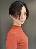 【morio池袋】大人可愛い黒髪前下がりショート♪