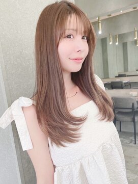 ロンド リリー 銀座(Lond Lily) 韓国風レイヤーカット顔周り×髪質改善縮毛矯正[銀座]