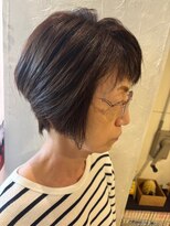ポルム パプリカ(polum paprika)&nbsp;立体感大人くびれショートボブヘア×透明感グレージュカラー