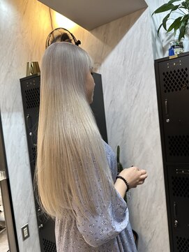 ヴァイス 渋谷店(VAICE) ホワイトベージュ/ケアブリーチ/ロング