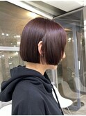 ◎ミニボブ縮毛矯正髪質改善ストレート顔まわりレイヤーカット