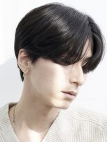 センターパートカルマヘアニュアンスパーマアップバング韓国原宿
