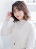 韓国風イヤリングカラー外ハネくびれボブディh3越谷20代30代40代