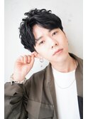 アップバングマッシュ束感おしゃれ韓国ヘア本厚木