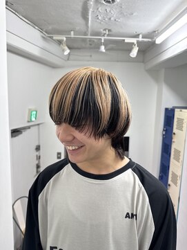 キコエル 三軒茶屋(kikoeru) マッシュウルフ×アンブレラカラー