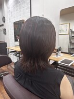 キャティドゥ(CATYdeux)&nbsp;ミディアムウルフ×ピンクブラウン