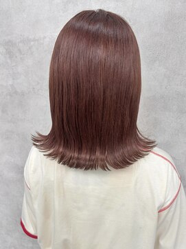 ルノン(LUNON) ハイライトカラーくびれヘアアプリコットオレンジ