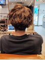アグ ヘアー ラジアン 赤羽店(Agu hair radian)&nbsp;刈り上げマッシュ×明るめカラー×パーマ大人かっこいいスタイル