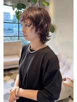 リベラル(liberal)&nbsp;大人ベージュのウルフパーマ