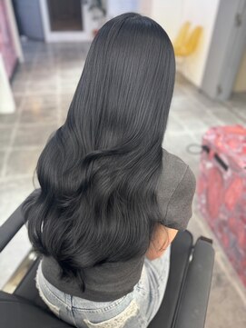 ペレ 栄 アネックス(PELE栄ANNEX) 黒髪カタログ/クラゲヘアー/オリーブグレー/栄