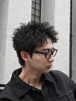 フィフス 渋谷(fifth)&nbsp;渋谷ルーズショートスパイキーパーマ短髪アップバング2wayメンズ