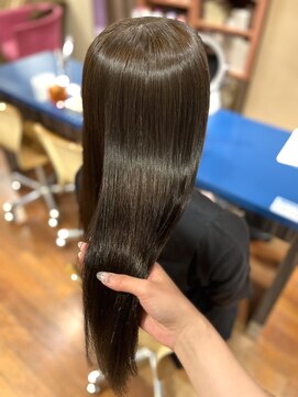 アクシス 栄店(`AXIS) 松本/ワンホンレイヤー/ミルクティーブロンド/ダークブルー/栄