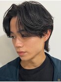 men's/メンズ/フェザーパーマ/黒染め/韓国