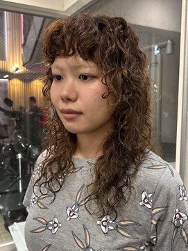 ノラ シブヤ(NORA) 小顔ミディアムパーマミディアムデジタルパーマボブパーマ前髪